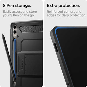 Spigen Galaxy Tab S10 Plus / S9 Plus Case - Tough Armor Pro - Black - image 6
