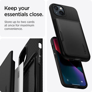 Spigen iPhone 13 Case Slim Armor CS - Black - image 3