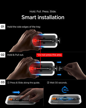 Spigen EZ Fit Pro alignment tray installation for Nothing Phone 4a
