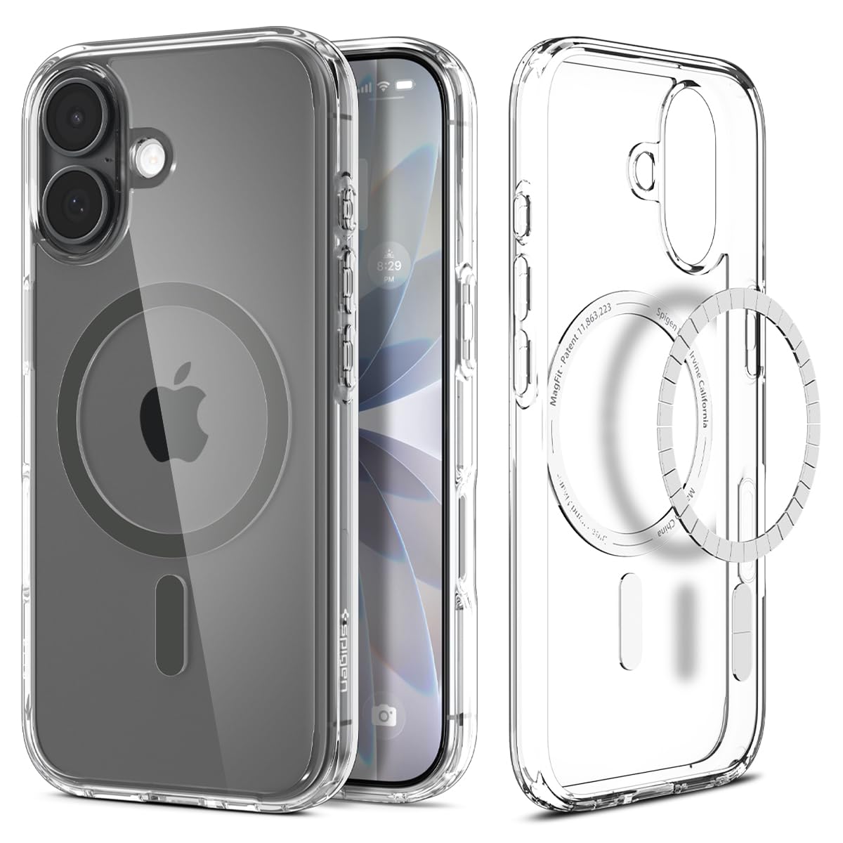 Spigen iPhone 17 Case - Ultra Hybrid (MagFit) - Clear Graphite