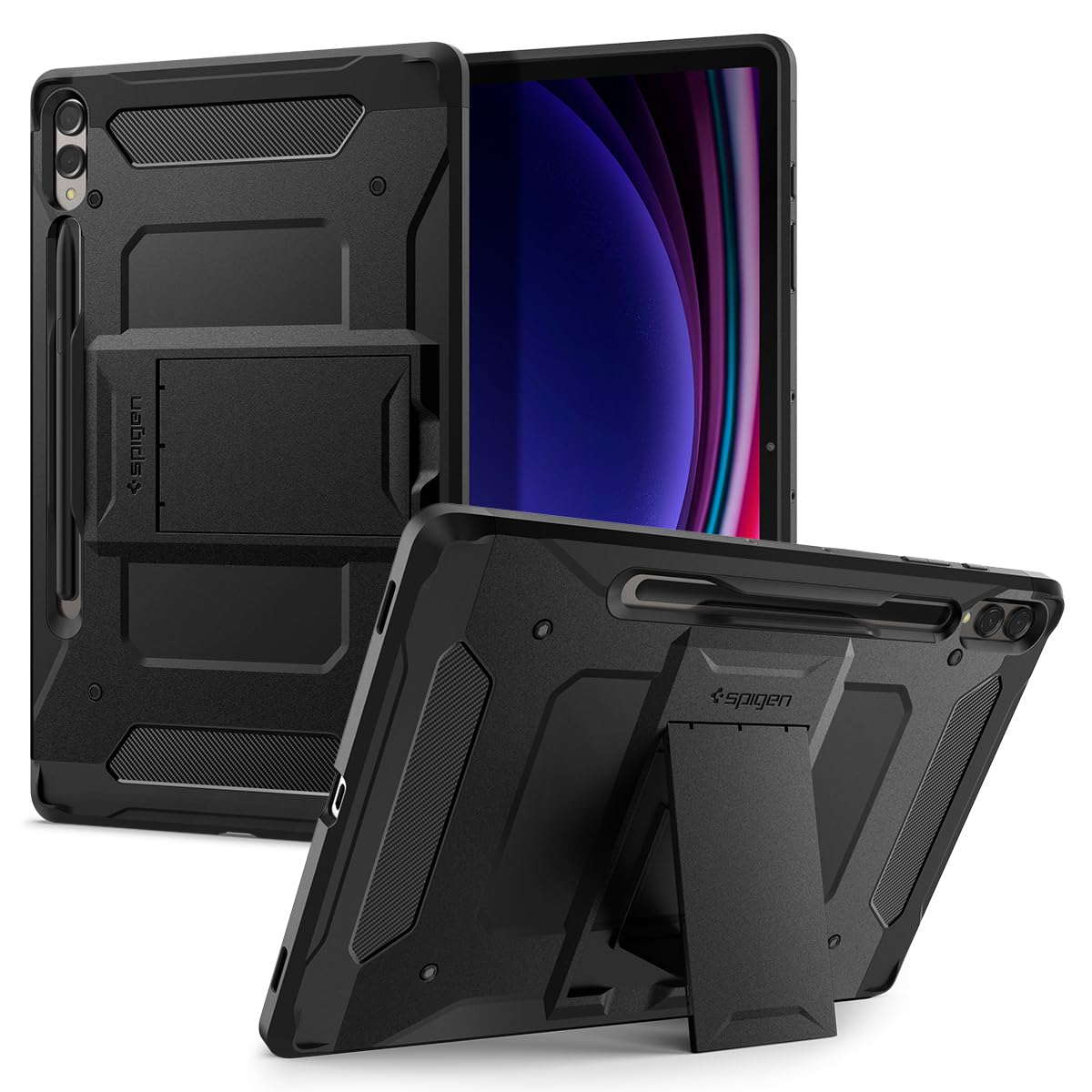 Spigen Galaxy Tab S10 Plus / S9 Plus Case - Tough Armor Pro - Black - image 1