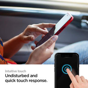 Spigen iPhone 11 / iPhone XR Screen Protector GLAS.tR EZ Fit (2 Pack) view 5