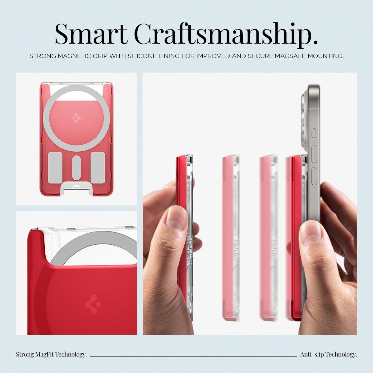 Spigen Classic C1 MagSafe Wallet - Ruby - image 5