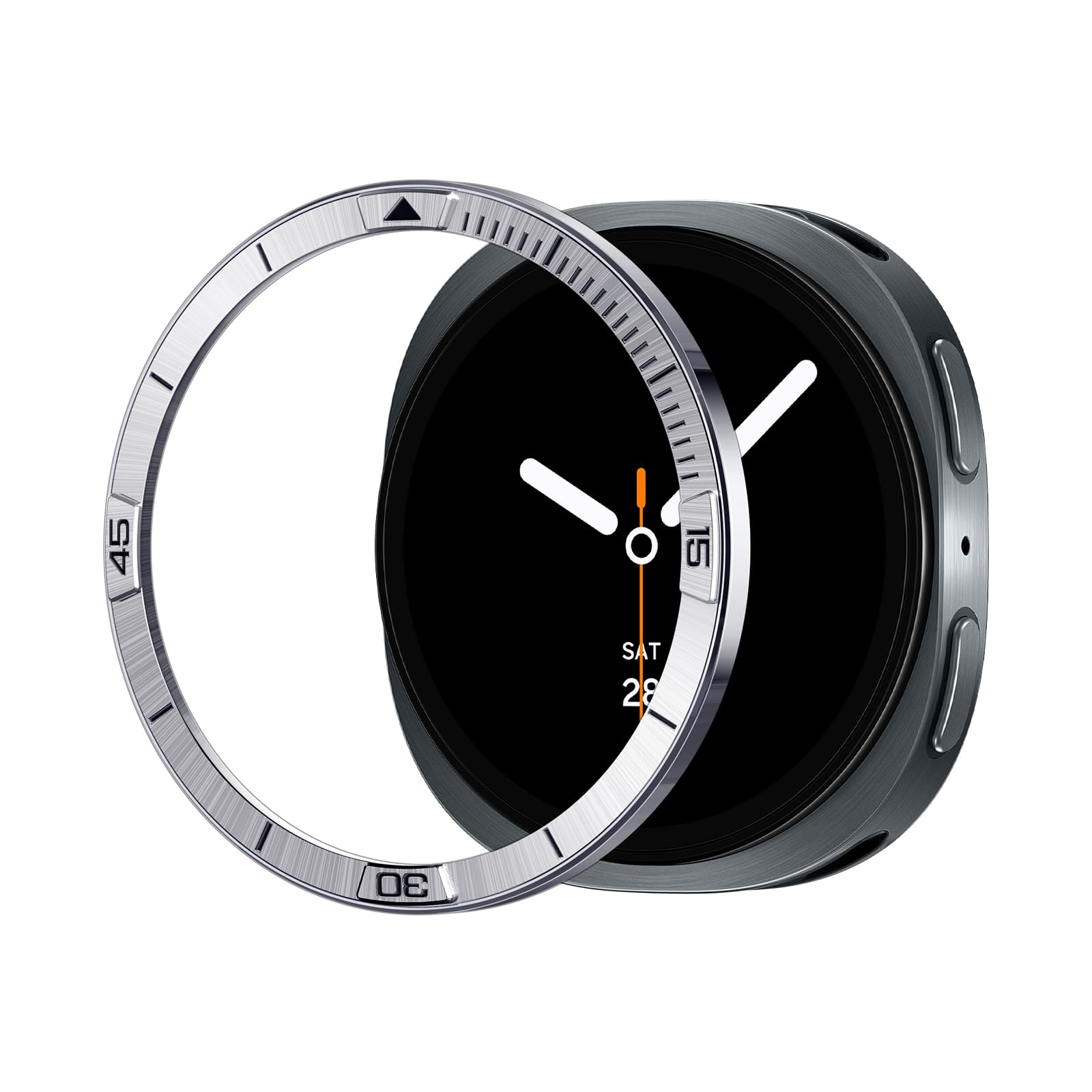 Spigen Galaxy Watch 9 44mm Bezel Ring - Bezel Tune - Silver Pilot - image 1