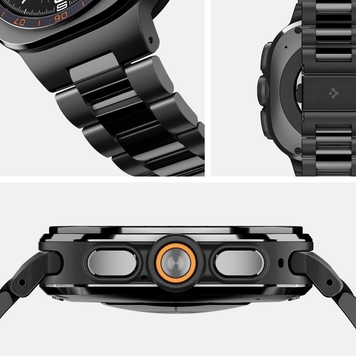 Spigen Galaxy Watch Ultra 2 & Ultra 47mm Band - Modern Fit 316L - Black - image 3