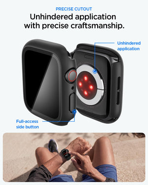 Spigen Thin Fit 360 Apple Watch SE 3/2 40mm Waterproof Case - Black - image 6