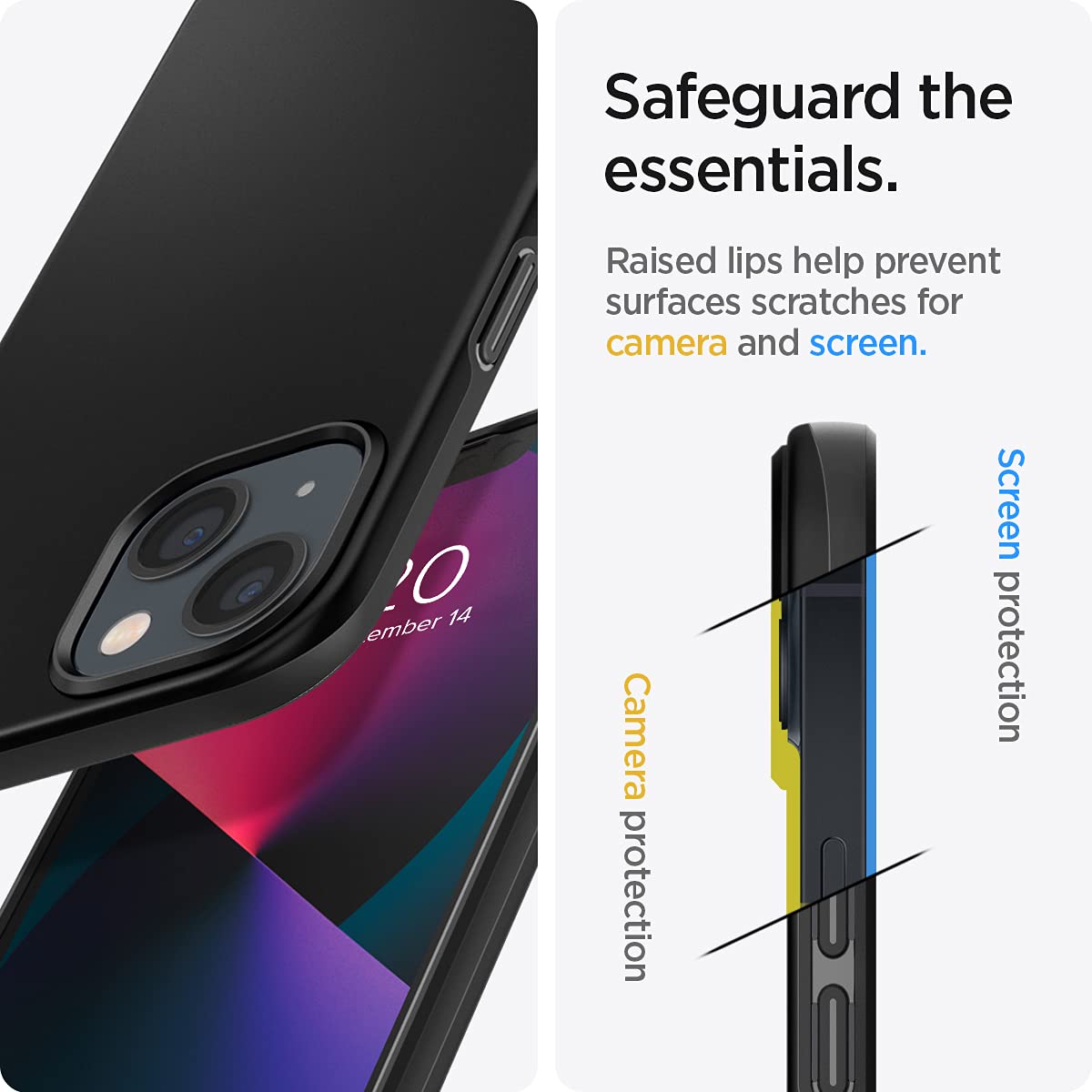 Spigen iPhone 13 Case Thin Fit - Black - image 5