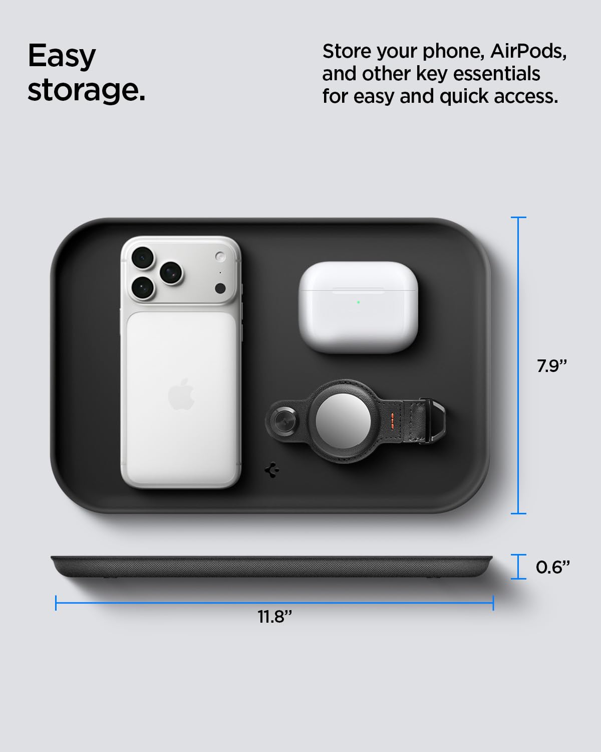 Spigen Catchall Valet Tray Desktop Organizer - Black - image 7