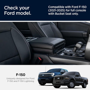 Spigen Ford F-150 and F-150 Lightning Armrest Organizer - Black - image 3