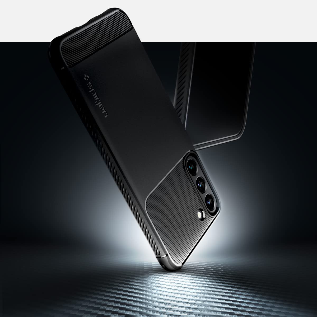 Spigen Rugged Armor Galaxy S22 Phone Case - Matte Black - image 3