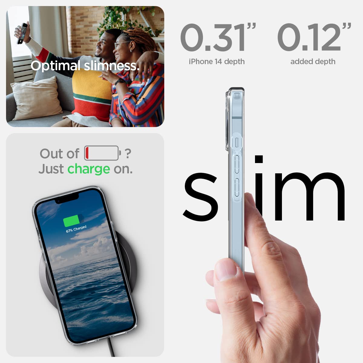 Spigen iPhone 14 Case Ultra Hybrid MagFit - iPhone 14 - White - image 7