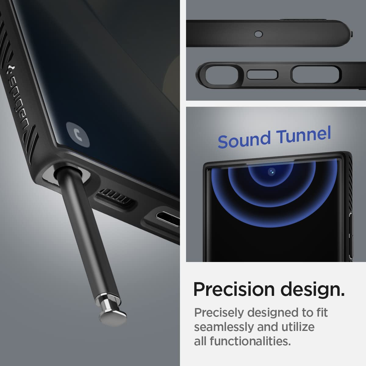 Spigen Galaxy S22 Ultra Case - Liquid Air - Matte Black - image 7