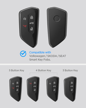 Spigen Volkswagen Golf, ID.4, Tiguan and Atlas smart key fob case VK100 - Black - image 7
