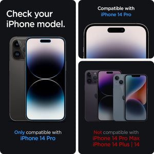 Spigen iPhone 14 Pro Screen Protector GLAS.tR EZ Fit Privacy (2 Pack) - iPhone 14 Pro - Privacy - image 3