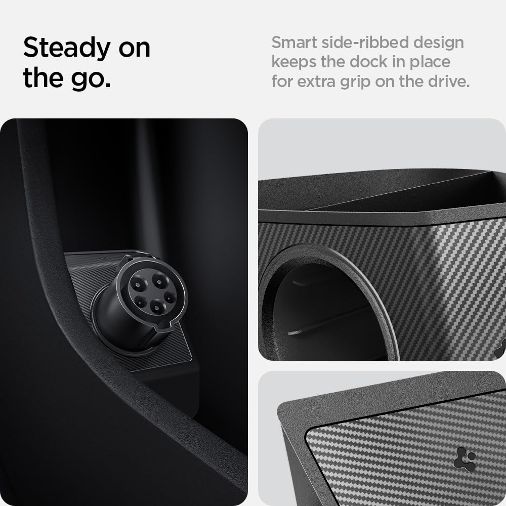 Spigen Tesla Model X 2022+ J1772 Adapter Door Dock - Black - image 5