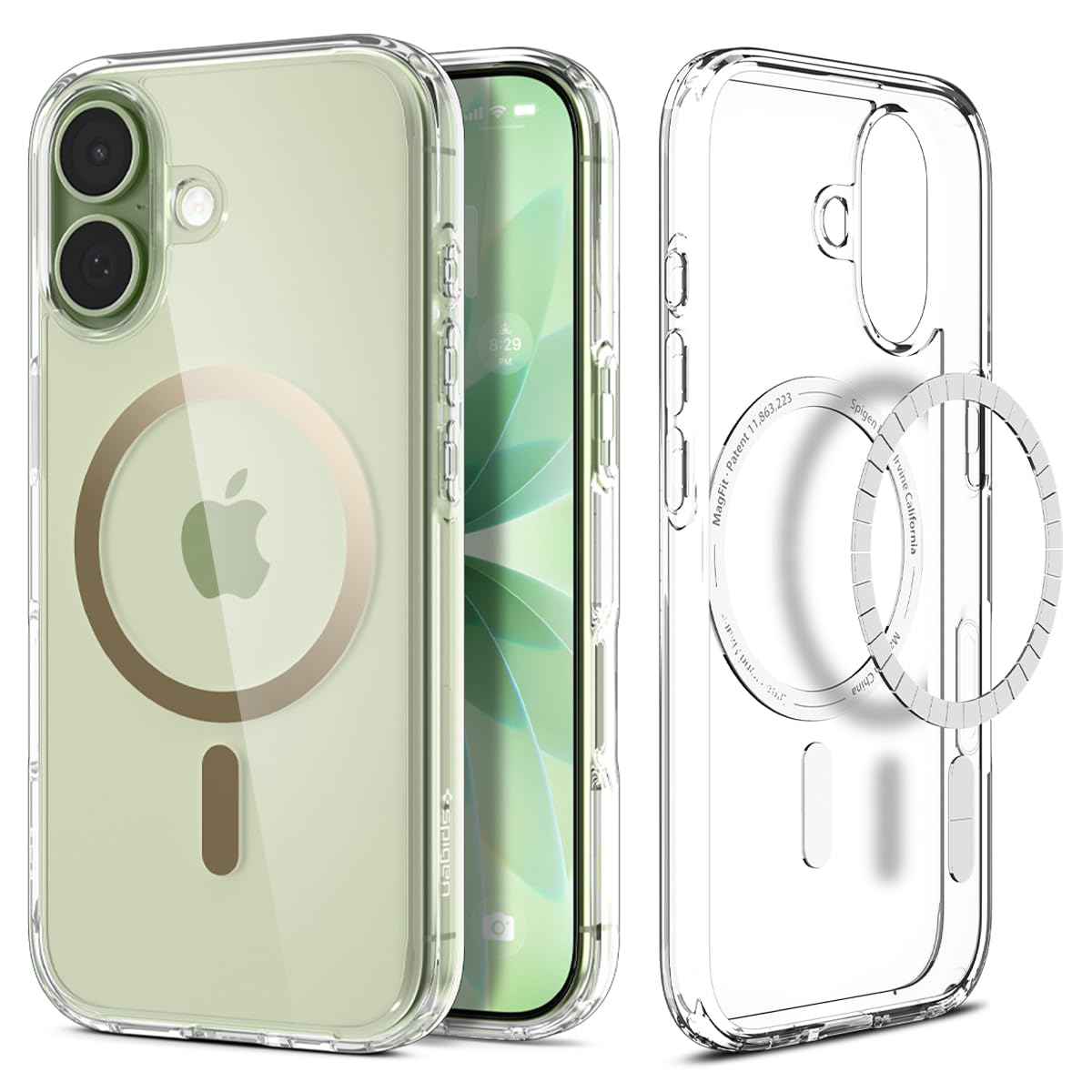 Spigen iPhone 17 Case - Ultra Hybrid (MagFit) - Clear Gold