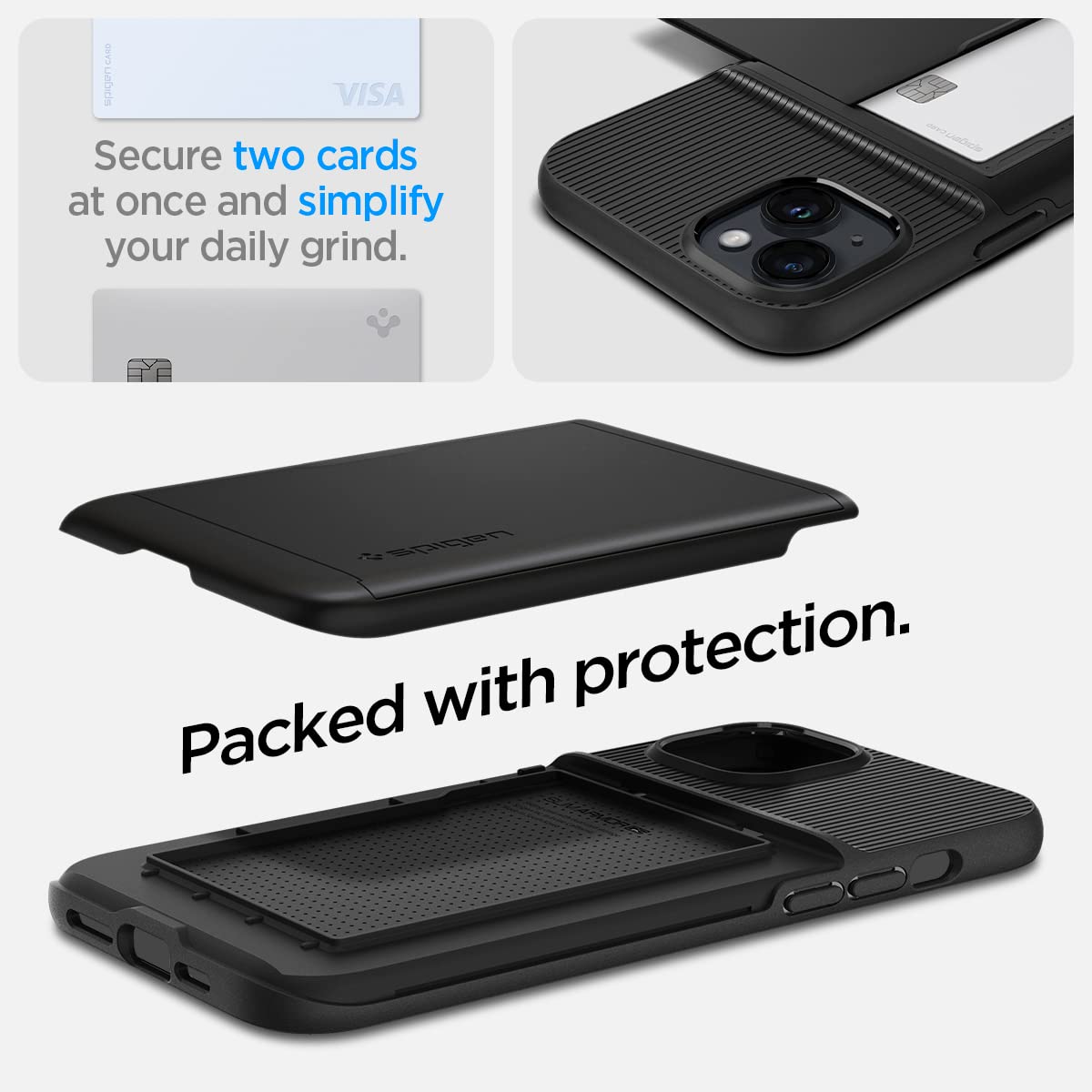 Spigen iPhone 14 Case Slim Armor CS - Black - image 4
