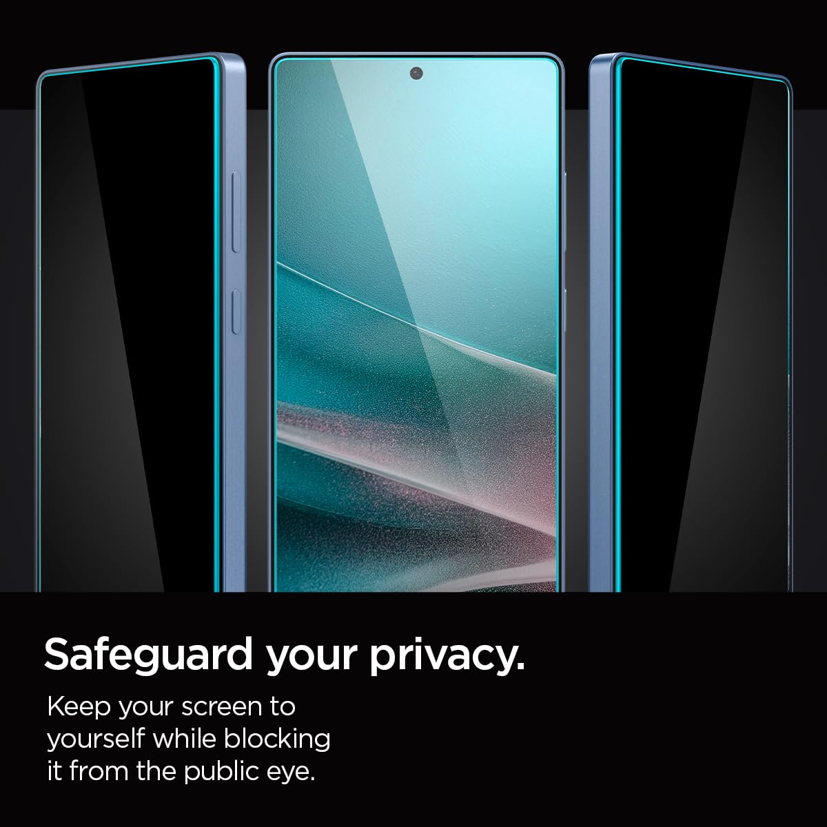 Spigen Galaxy S25 Ultra Privacy Screen Protector - Glas.tR EZ Fit (2 Pack) - Privacy - image 4
