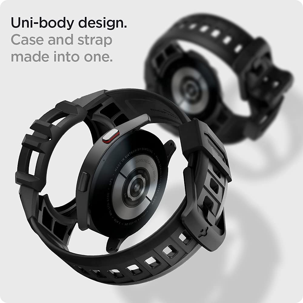 Spigen Galaxy Watch FE / 5 / 4 40mm Case + Band - Rugged Armor Pro - Charcoal Gray – image 3