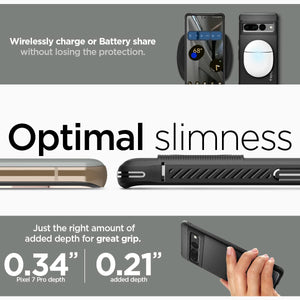 Spigen Rugged Armor Google Pixel 7 Pro Phone Case - Matte Black - image 5