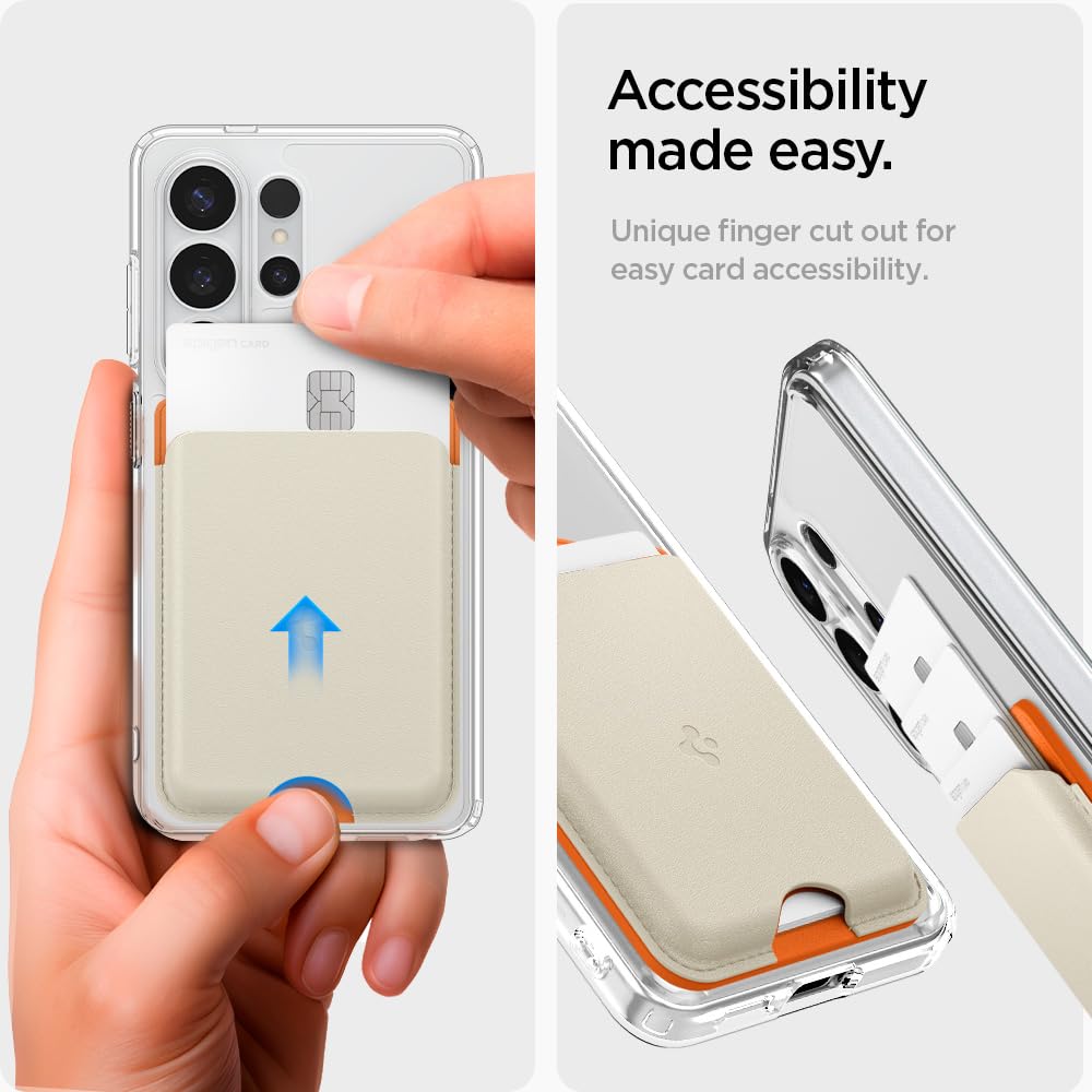 Spigen Nano Pop MagFit 3-Card Wallet - Orange Beige - image 6
