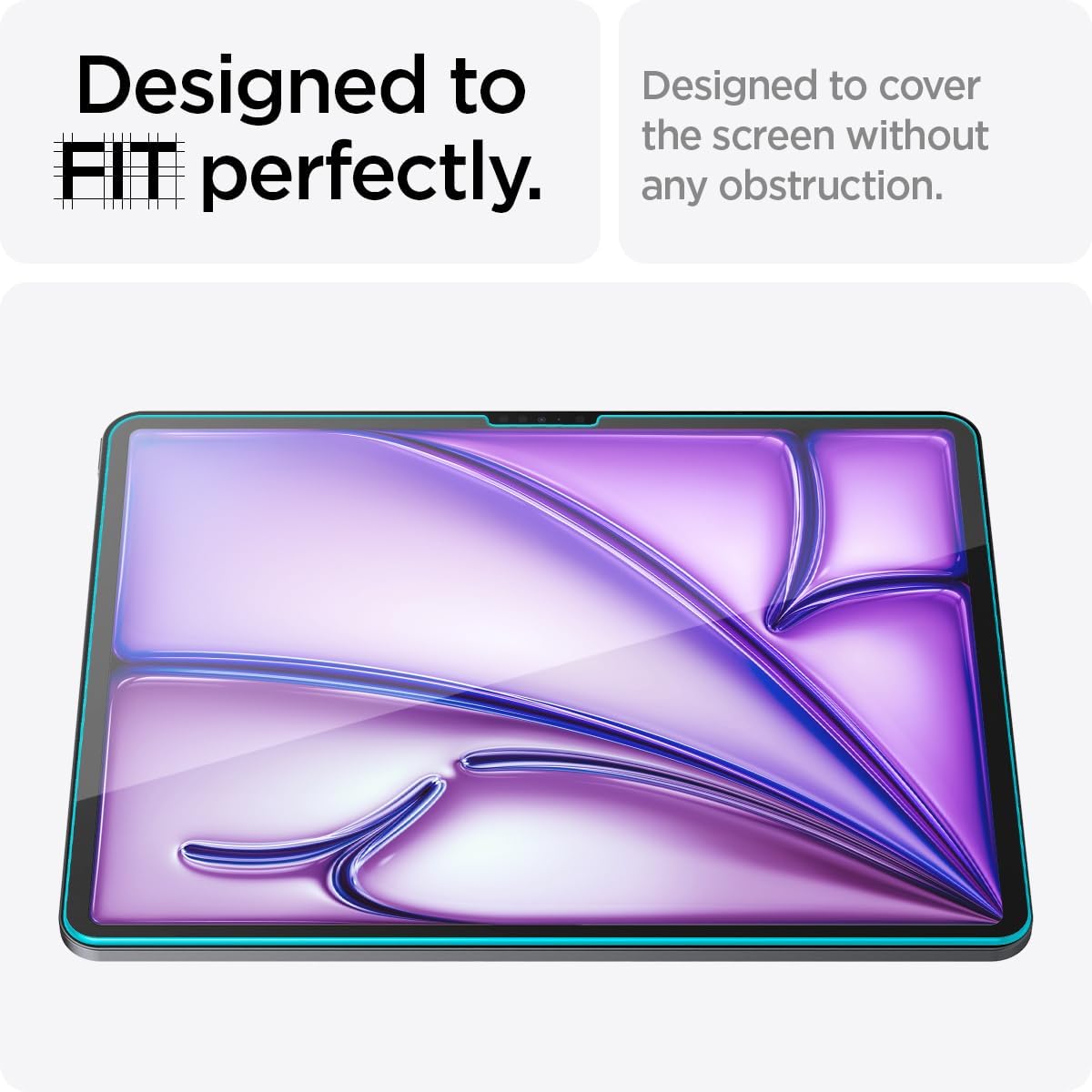 Spigen iPad Air 13-inch Glas.tR EZ Fit screen protector - Transparency - image 5