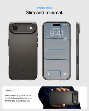 Spigen iPhone Air Case – Thin Fit (MagFit) - Gunmetal