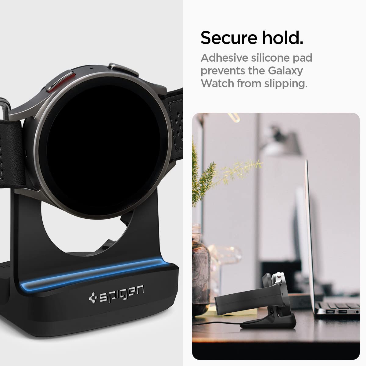 Spigen Galaxy Watch Charger Stand - S353 - Black - image 6