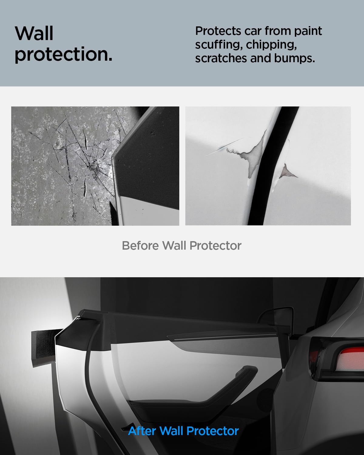 Spigen Garage Wall Protector Pads – 2 Pack - Black - image 2