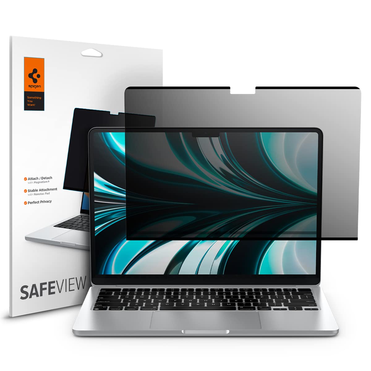 Spigen MacBook Air 13-inch SafeView privacy screen - Transparency - image 1