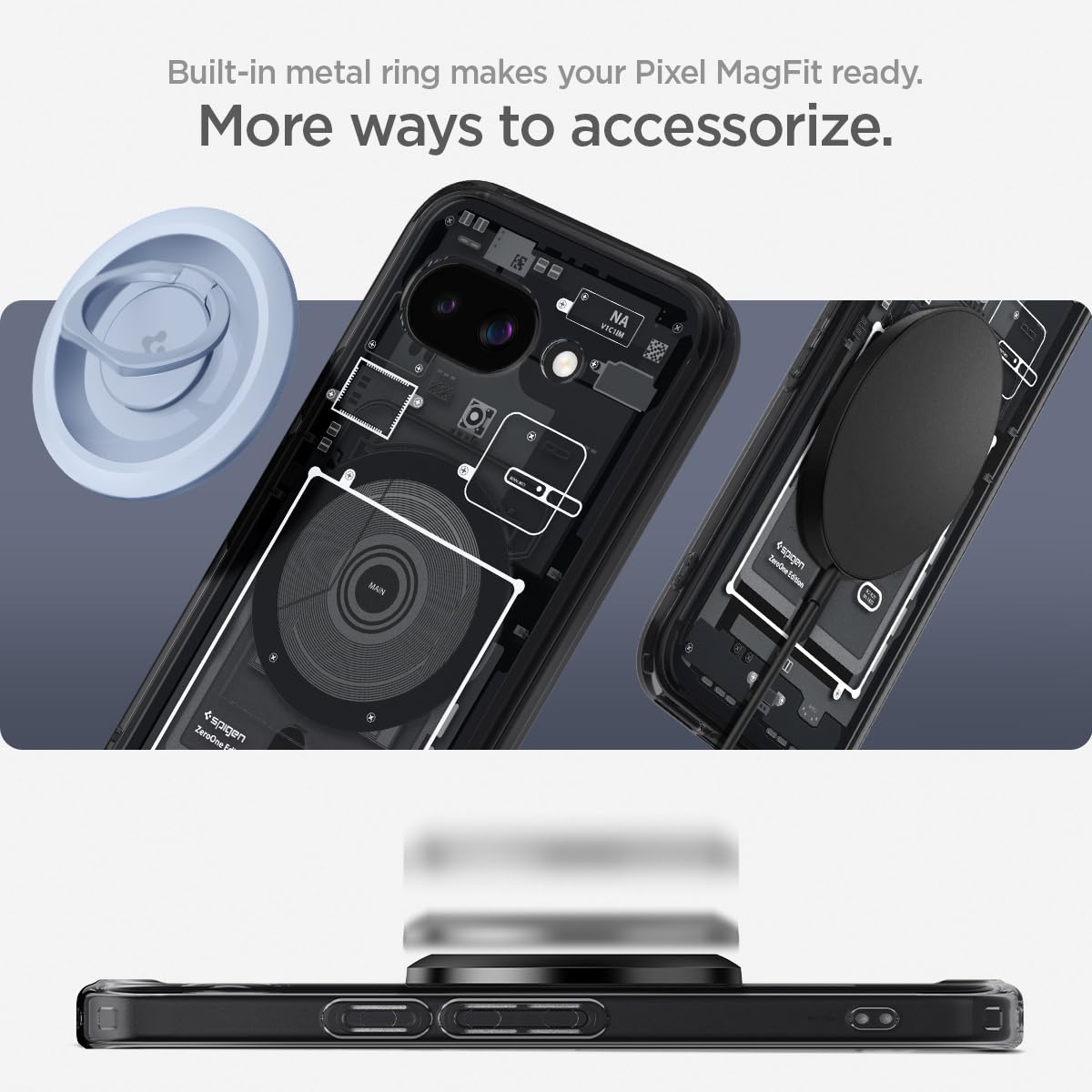 Spigen Ultra Hybrid MagFit Google Pixel 9a Phone Case - Zero One - image 4