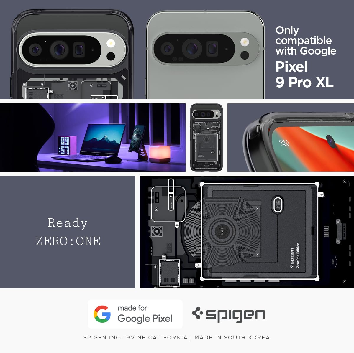 Spigen Ultra Hybrid Google Pixel 9 Pro XL Phone Case - Zero One - image 2