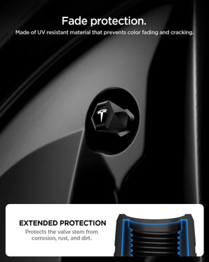 Spigen Magnetic Car Tire Valve Caps – VS100 4-Pack - Silver - image 3
