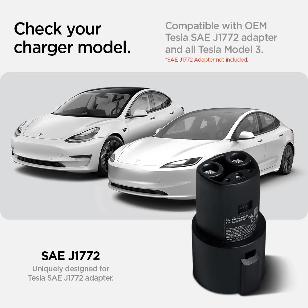 Spigen Tesla Model 3 J1772 Adapter Door Dock - Black - image 2