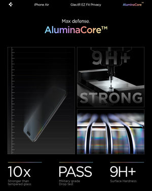 Spigen iPhone Air Screen Protector Glas.tR EZ Fit Privacy - Transparency - image 4