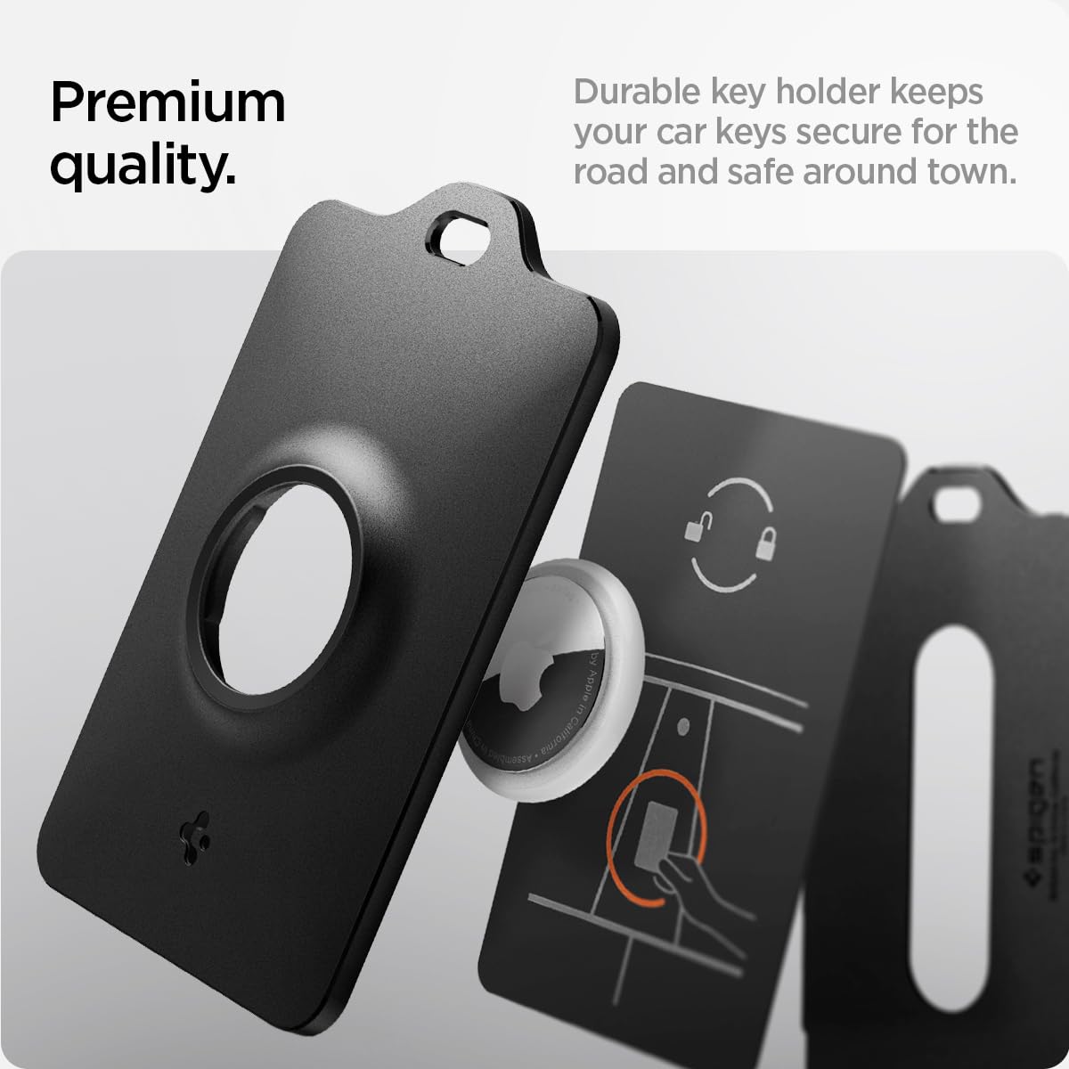 Spigen Air Fit Tesla Key Card Holder with AirTag Slot 2-Pack - Black - image 6