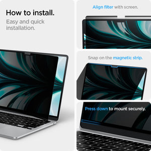 Spigen MacBook Air 13-inch SafeView privacy screen - Transparency - image 4