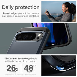 Spigen Tough Armor Google Pixel 9 Pro XL Kickstand Phone Case - Metal Slate - image 5