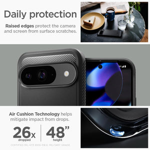 Spigen Rugged Armor Google Pixel 9 Pro / Pixel 9 Phone Case - Matte Black - image 5