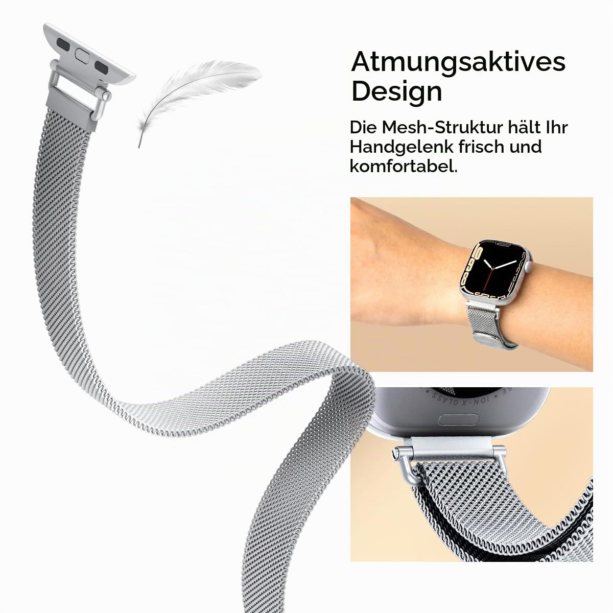 Magnetic adjustment on Spigen WBM4 Apple Watch band
