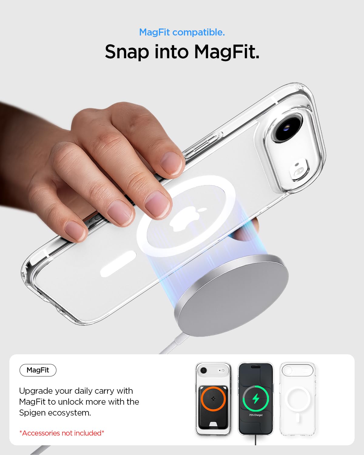 Spigen iPhone Air Case Ultra Hybrid MagFit - Clear White - image 7