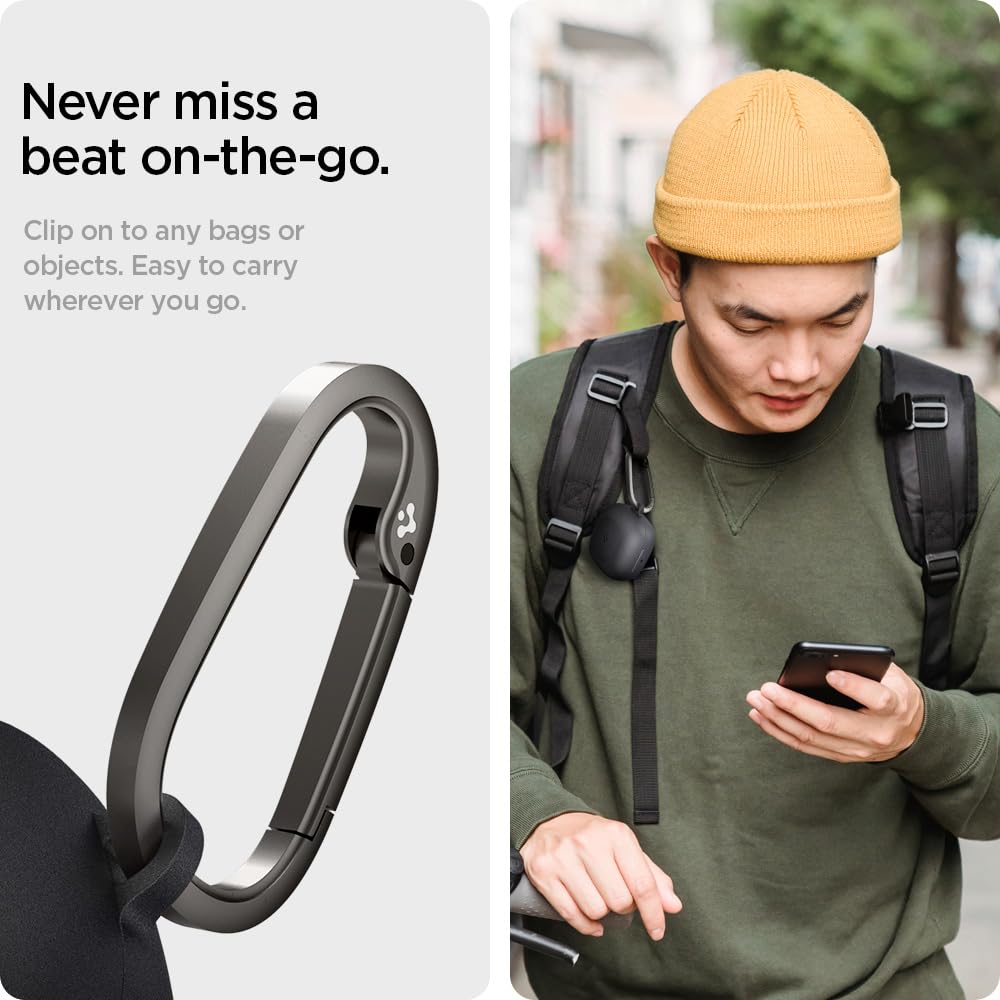 Spigen Galaxy Buds Core Case - Geo Fit - Graphite Gray - image 4
