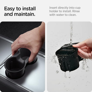 Spigen Tesla center console cup holder insert view 6