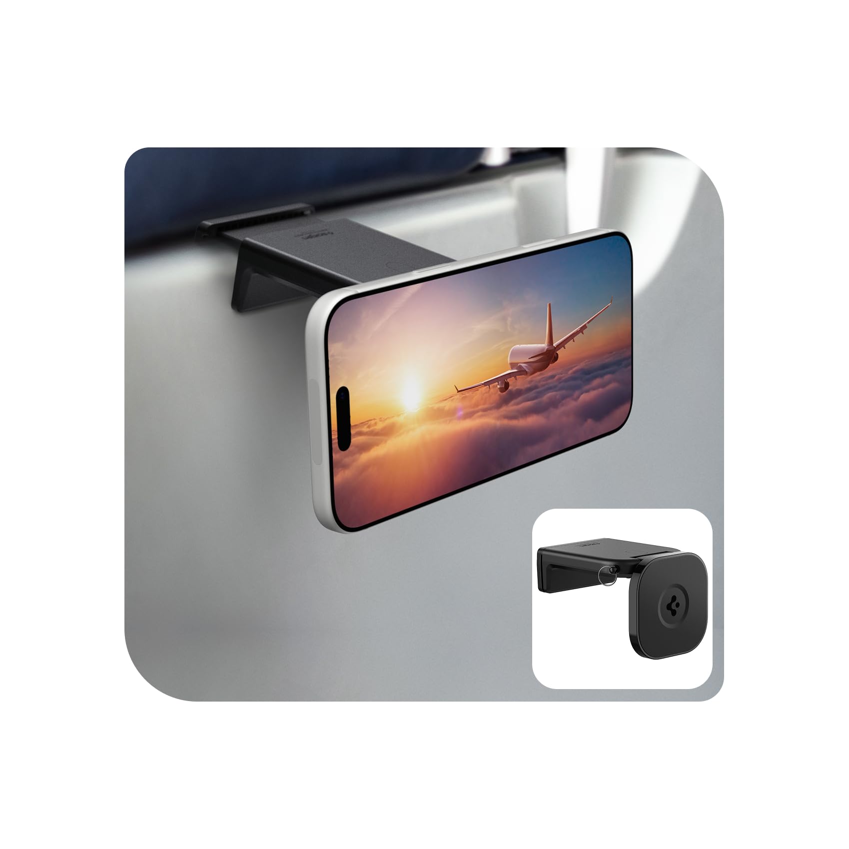 Spigen OneTap MagFit Airplane Phone Mount - Black - image 1