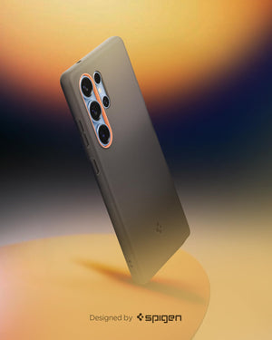 Spigen Galaxy S25 Ultra Nano Pop MagFit case detail - Papaya Gray