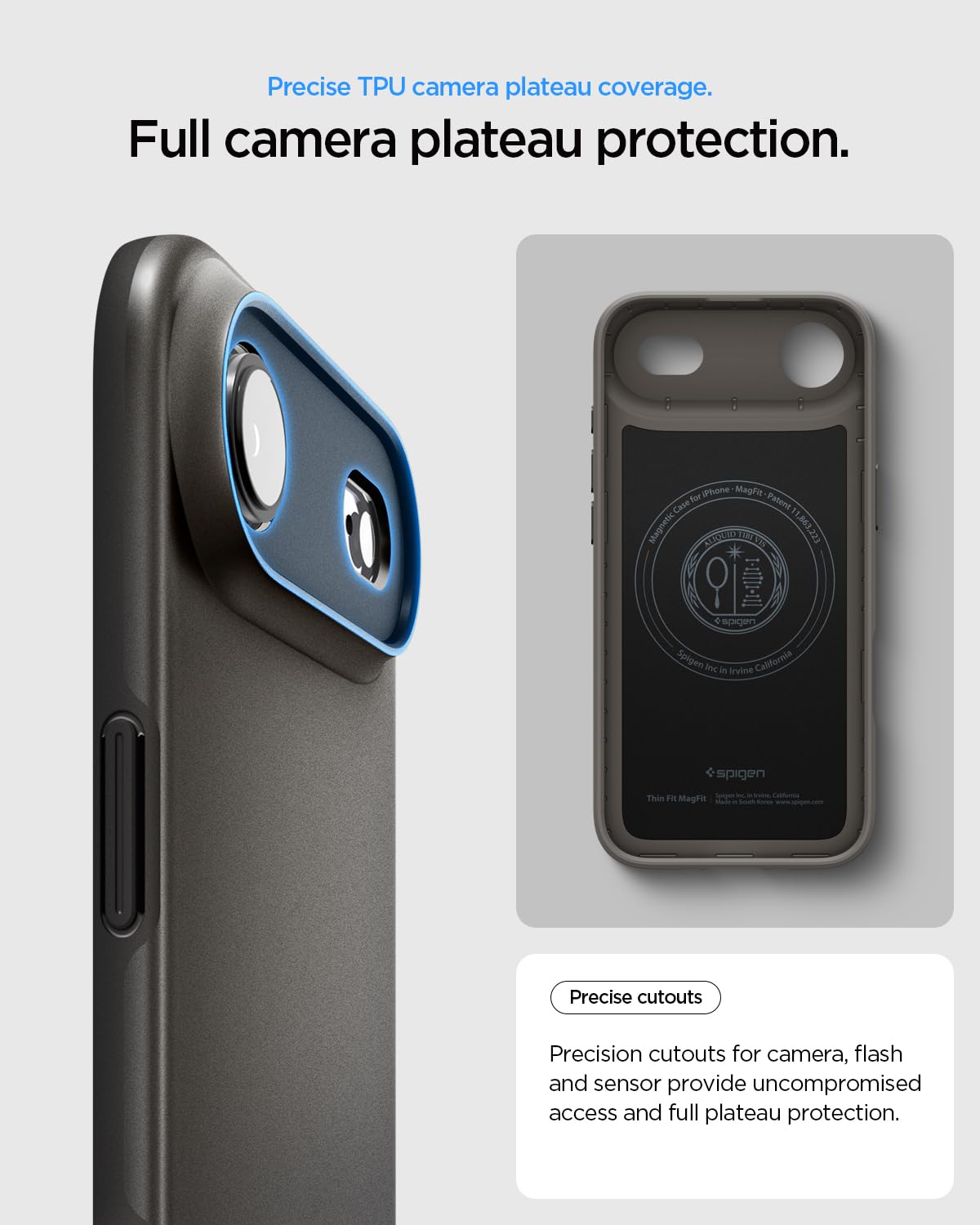 Spigen iPhone Air Case – Thin Fit (MagFit) - Gunmetal