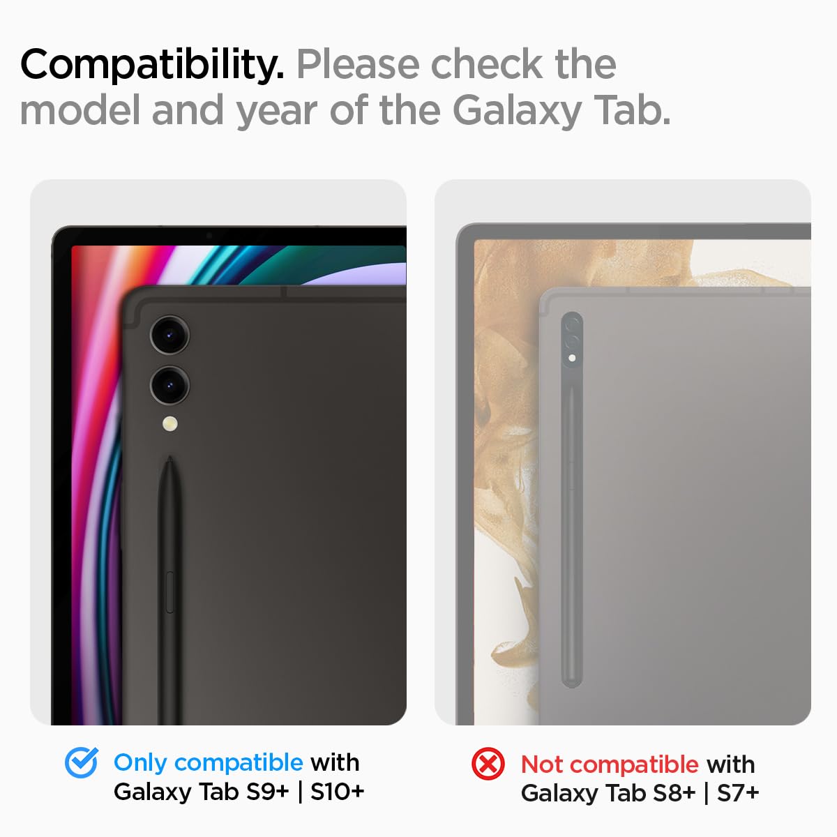 Spigen Galaxy Tab S10 Plus / S9 Plus Screen Protector - Glas.tR EZ Fit Tempered Glass - Clear - image 2