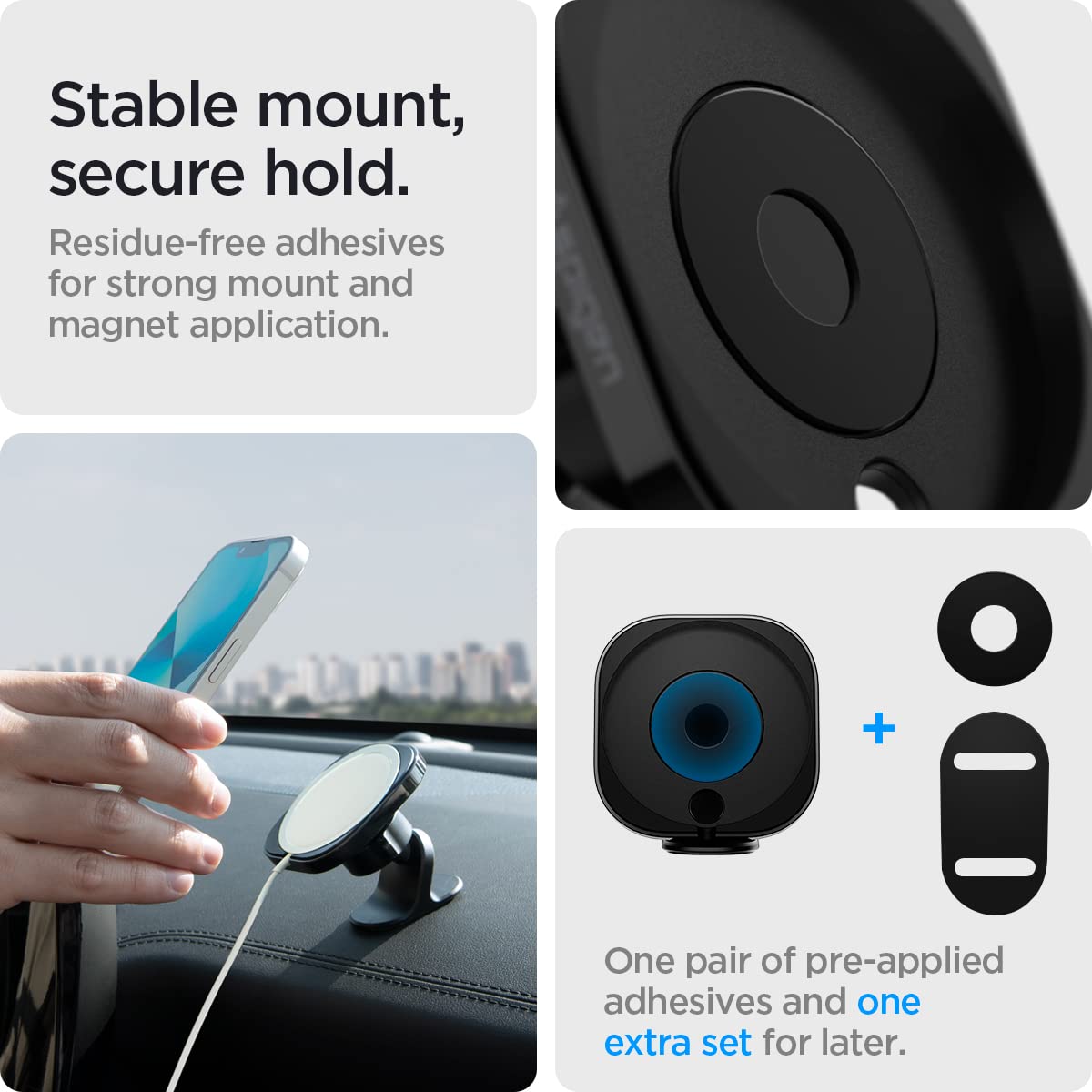 Spigen MagFit Dashboard Car Mount for Apple MagSafe Charger - Black - image 6