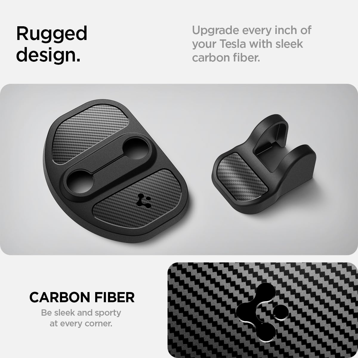 Spigen Tesla door lock cover packaging