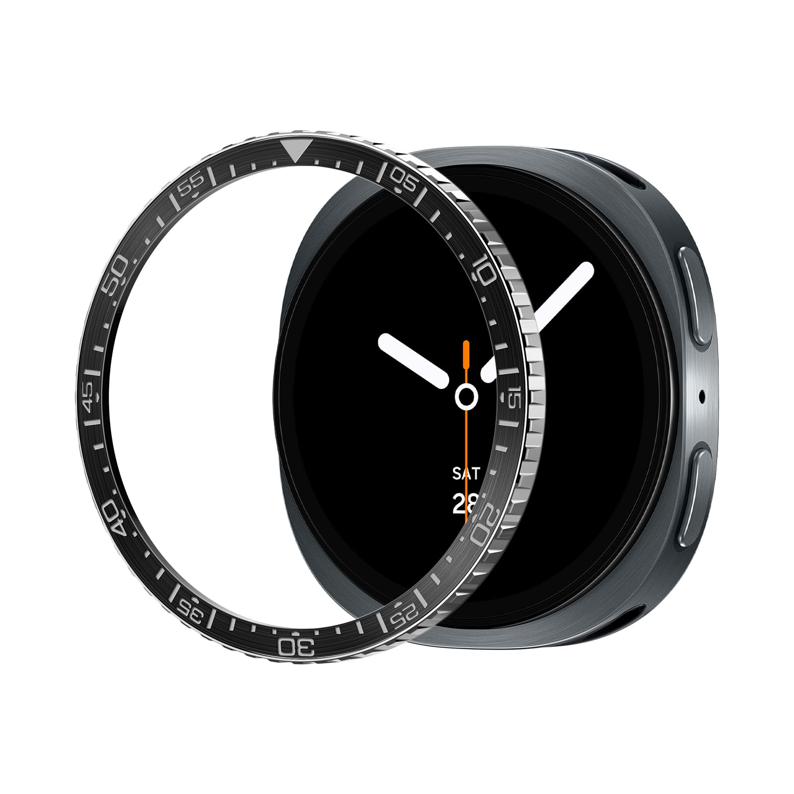 Spigen Galaxy Watch 9 44mm Bezel Ring - Bezel Tune - Black Diver - image 1
